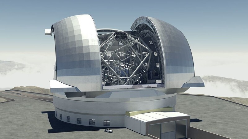 유럽남방천문대가 칠레에 건설 중인 초대형망원경의 완공 후 상상도. 유럽남방천문대(ESO) 제공