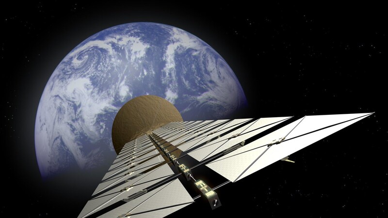 유럽우주국의 우주태양광발전 위성 상상도. 유럽우주국 제공