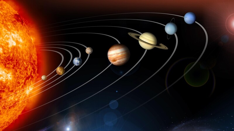 지구 안쪽 행성으로 갈 땐 지구 공전 방향과 반대로, 지구 바깥쪽 행성으로 갈 땐 지구 공전 방향으로 우주선을 보내야 한다. NASA/JPL
