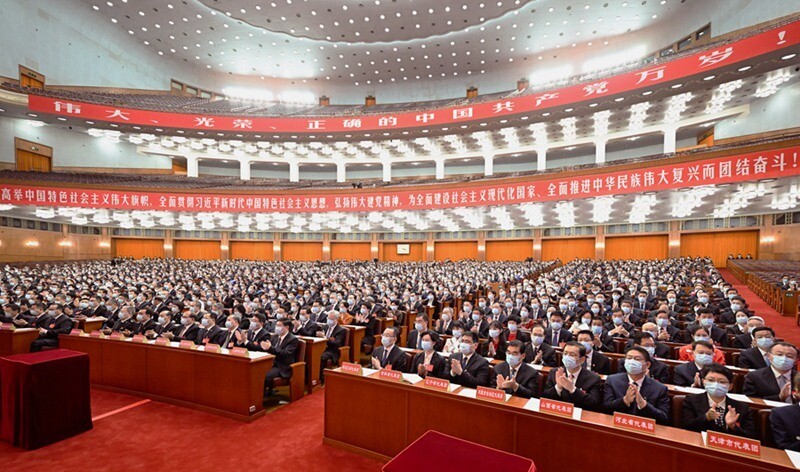 지난해 10월15일 중국 베이징 인민대회당에서 중국 공산당 제20차 전국대표대회(20차 당대회) 예비회의가 열렸다. 베이징/신화 연합뉴스