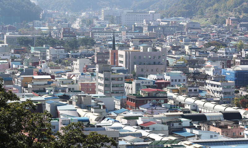 충남 공주의 구시가지 모습. 연합뉴스