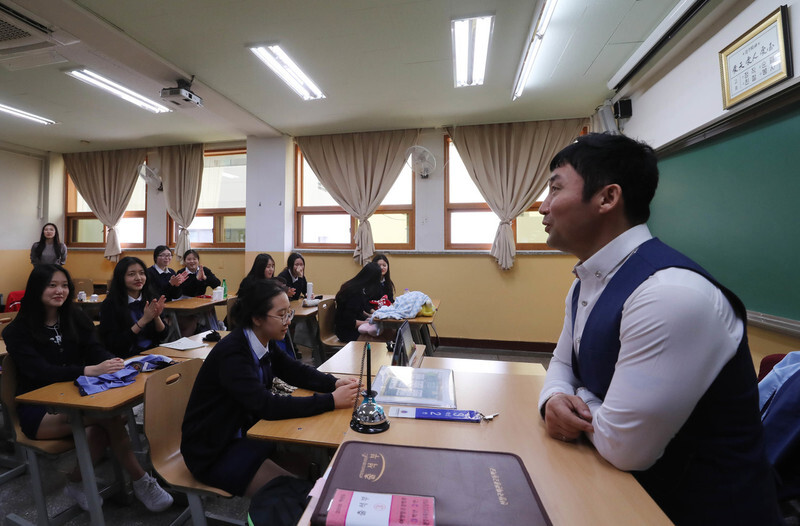 한 고등학교 교실의 모습. 한겨레 자료사진.