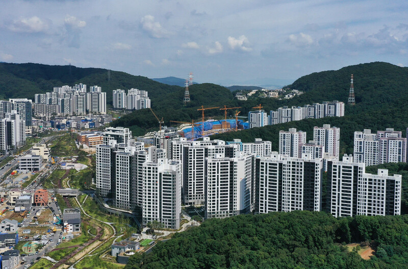 9월24일 경기도 성남시 분당구 판교대장 도시개발사업구역 모습. 성남/연합뉴스