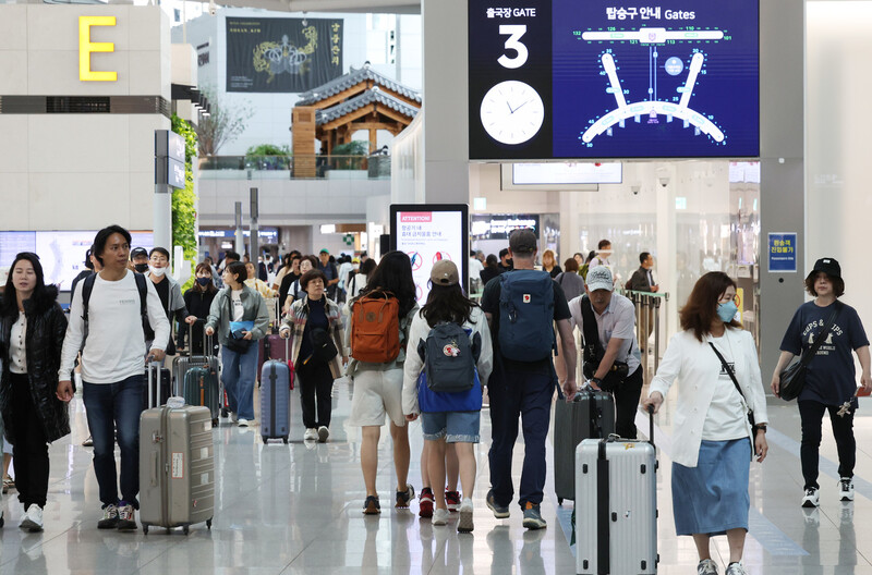 지난 5월6일 영종도 인천국제공항 모습. 연합뉴스