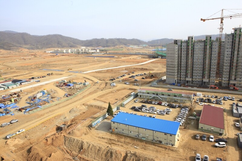 위례새도시 택지조성 공사 현장. 한국토지주택공사 제공