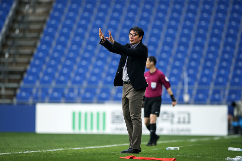 대전 하나시티즌 황선홍 감독. 한국프로축구연맹 제공