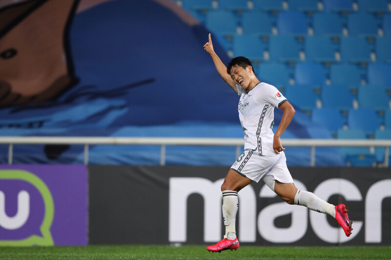 성남FC의 나상호. 한국프로축구연맹 제공