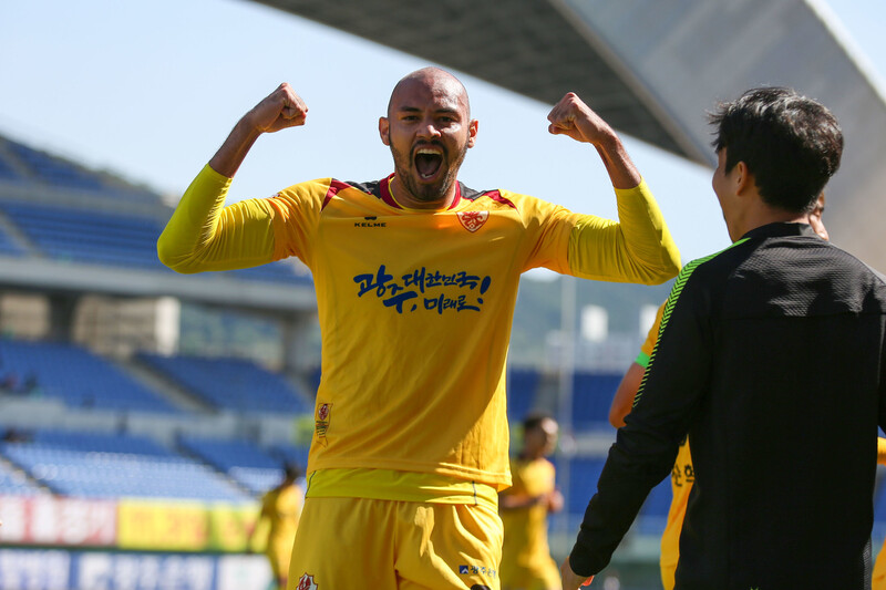 광주FC 펠리페 실바. 한국프로축구연맹 제공