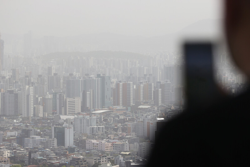 남산에서 본 서울 아파트 모습. 연합뉴스