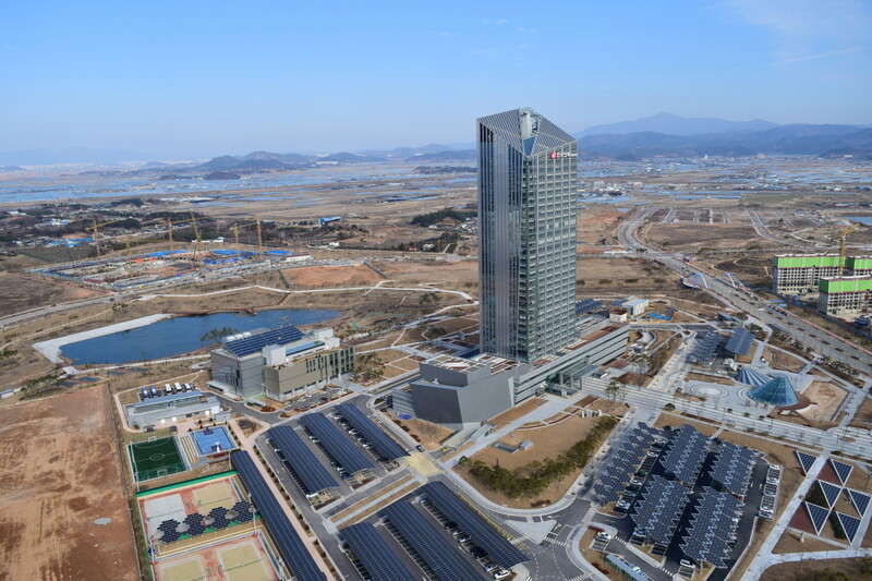 전남 나주시에 있는 한국전력공사 사옥 전경.한전 누리집 갈무리