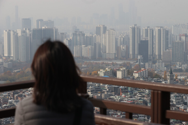 서울 남산에서 내려다 본 일대. 연합뉴스