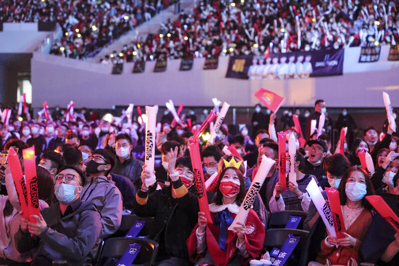 이날 대회는 올 시즌 롤드컵 경기 중 유일하게 유관중으로 열렸다. 라이엇게임즈 제공