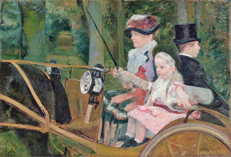 메리 커샛, &lt;마차를 모는 여인과 소녀&gt;, 1881년, 캔버스에 유채, 미국 필라델피아 미술관