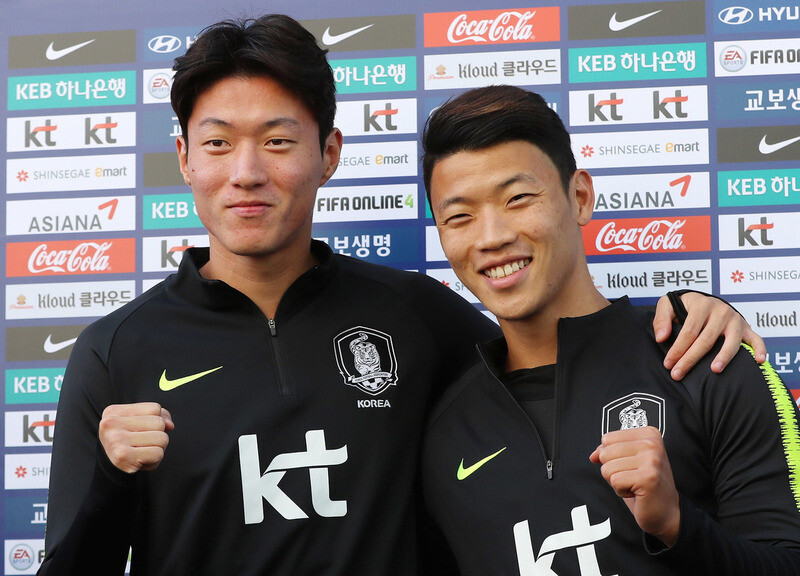 자카르타·팔렘방 아시안게임에서 활약했던 황의조와 황희찬. 연합뉴스