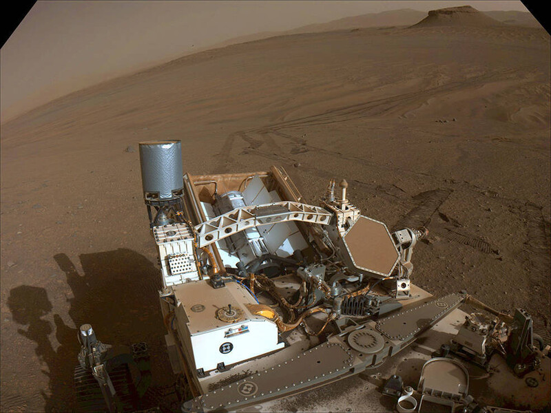 2월5일 촬영한 화성 로봇탐사차 퍼시비런스의 셀카. 미국항공우주국 제공
