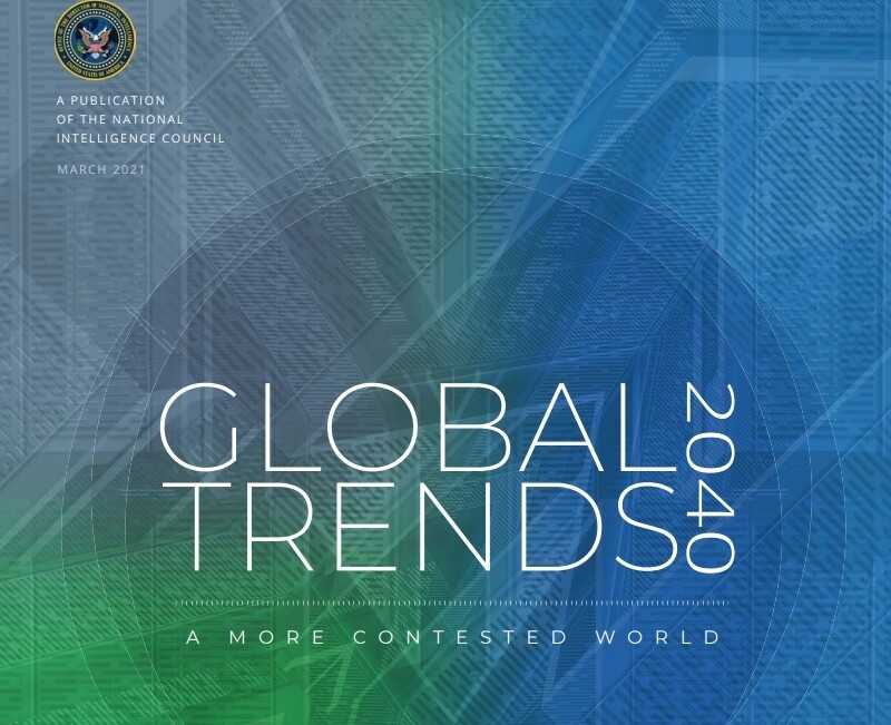 미국 국가정보위원회의 ‘글로벌 트렌드 2040’ 표지.