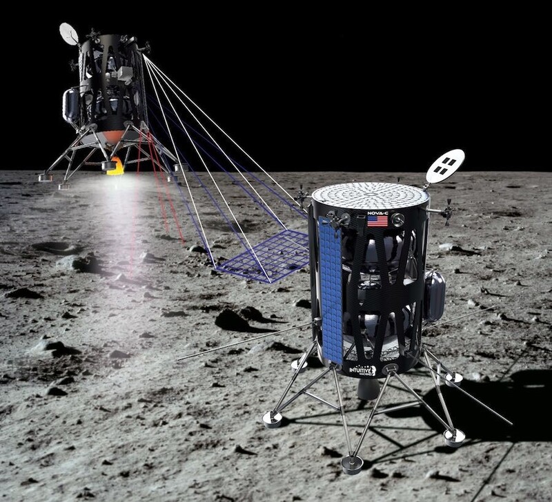 미국 인튜이티브 머신스의 달 착륙선 노바-시 상상도. 나사 제공