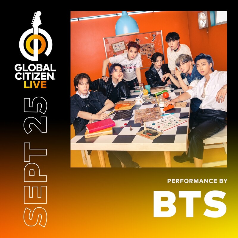 방탄소년단 ‘글로벌 시티즌 라이브’ 출연 예고 이미지. 빅히트뮤직 제공