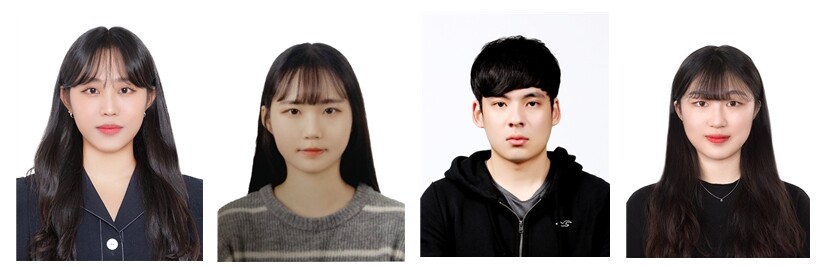 &nbsp; &nbsp; &nbsp; ▲ 왼쪽부터 국민대 응용화학부 바이오의약전공 조아현 학생, 조수연 학생, 강성훈 학생, 이예림 학생. 국민대 제공