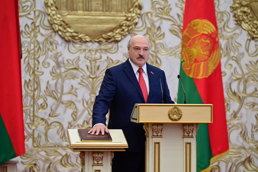벨라루스 대통령, 예고없이 비밀리에 취임했다