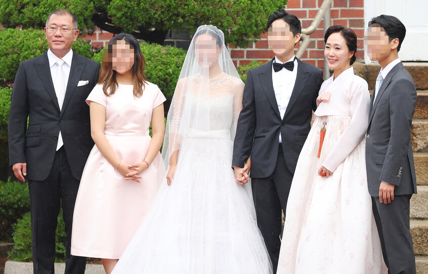 현대차 정의선 장녀 결혼…삼성·SK·LG 재계 총수들 한자리에