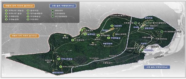 매봉산 산악관광 사업 계획도. 강원도 제공