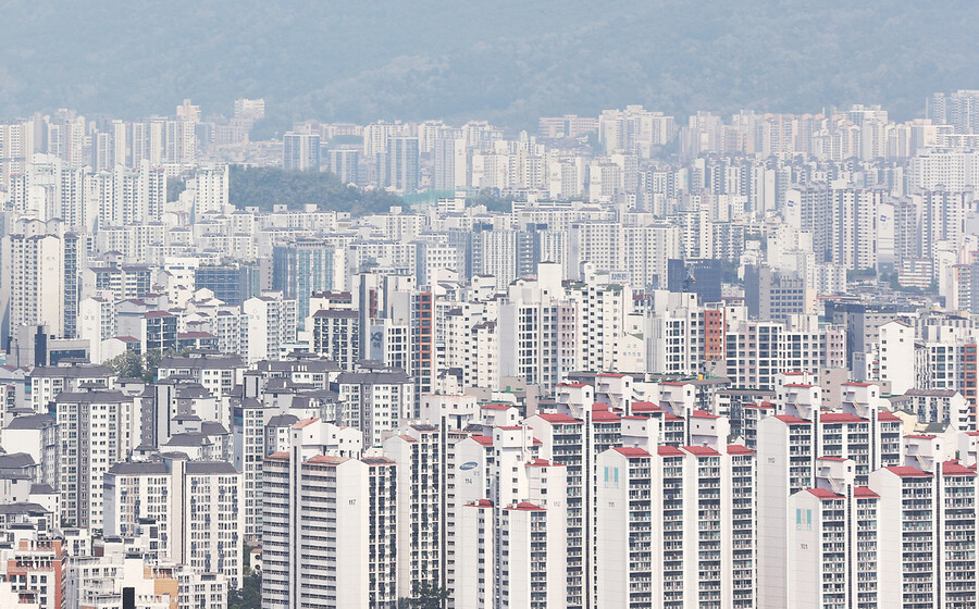 남산에서 바라본 서울시내 아파트. 연합뉴스