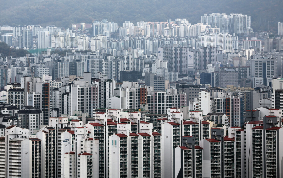 5일 남산에서 바라본 서울 시내 모습. 연합뉴스