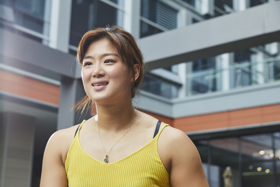 정유인 선수는 방송 &lt;노는 언니&gt;를 통해 예능 블루칩으로 떠오르고 있다. 윤동길(스튜디오어댑터 실장)