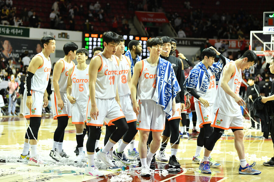 캐롯 선수들. KBL 제공