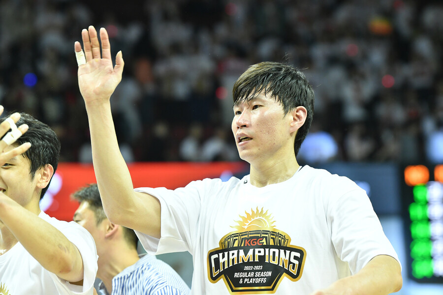 안양 케이지시(KGC) 인삼공사의 오세근. KBL 제공