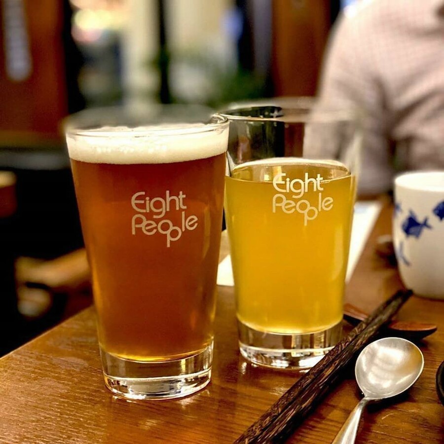 에잇피플 브루어리의 맥주.