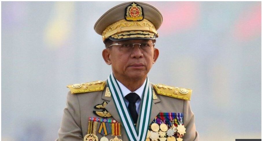민 아웅 흘라잉 미얀마 군 총사령관. 로이터 연합뉴스