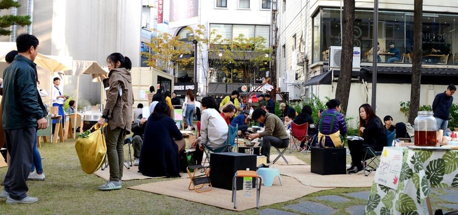 지난해 11월 열린 광주도시농부 장터 ‘보자기장’. 광주청소년삶디자인센터 누리집 갈무리 지난해 11월 열린 광주도시농부 장터 ‘보자기장’. 광주청소년삶디자인센터 누리집 갈무리
