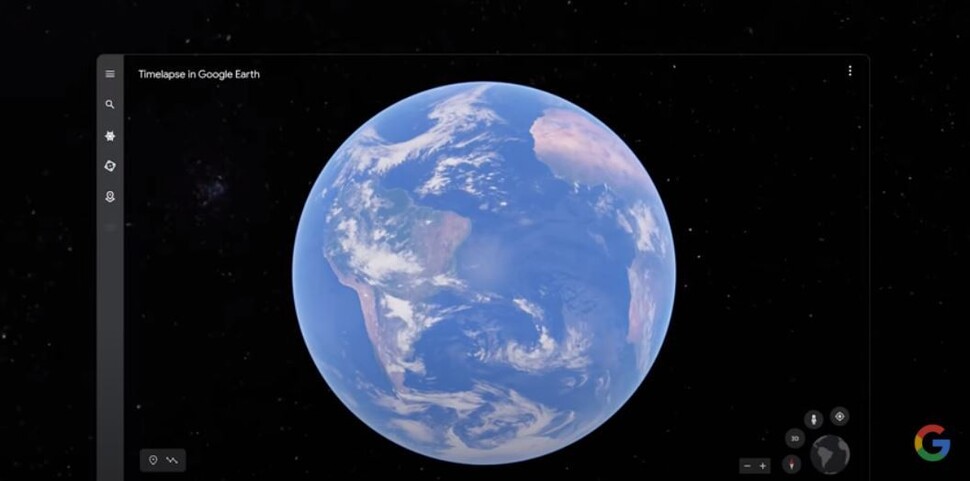 ’Exploring Timelapse in Google Earth’ 구글 유튜브 갈무리