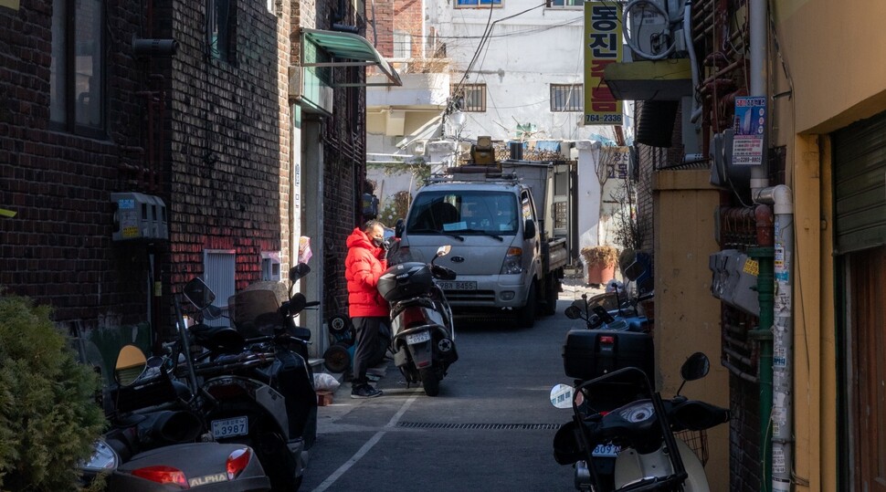 도시재생활성화지역인 서울 종로구 창신동의 한 골목. 박승화 기자