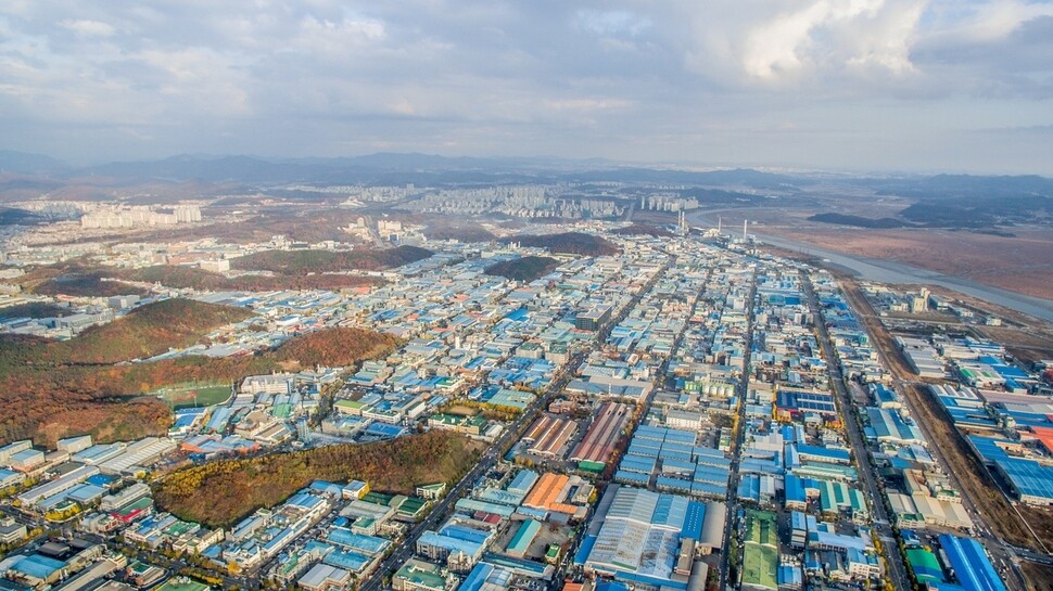 경기 안산시 옛 반월·시화공단 모습. 한겨레 자료 사진