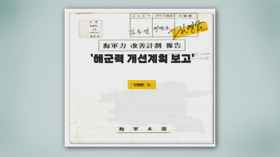 경항모가 1996년에 대통령에 첫 보고하고 추진됐지만 1997년 IMF가 터지자 무산됐다. 한겨레TV