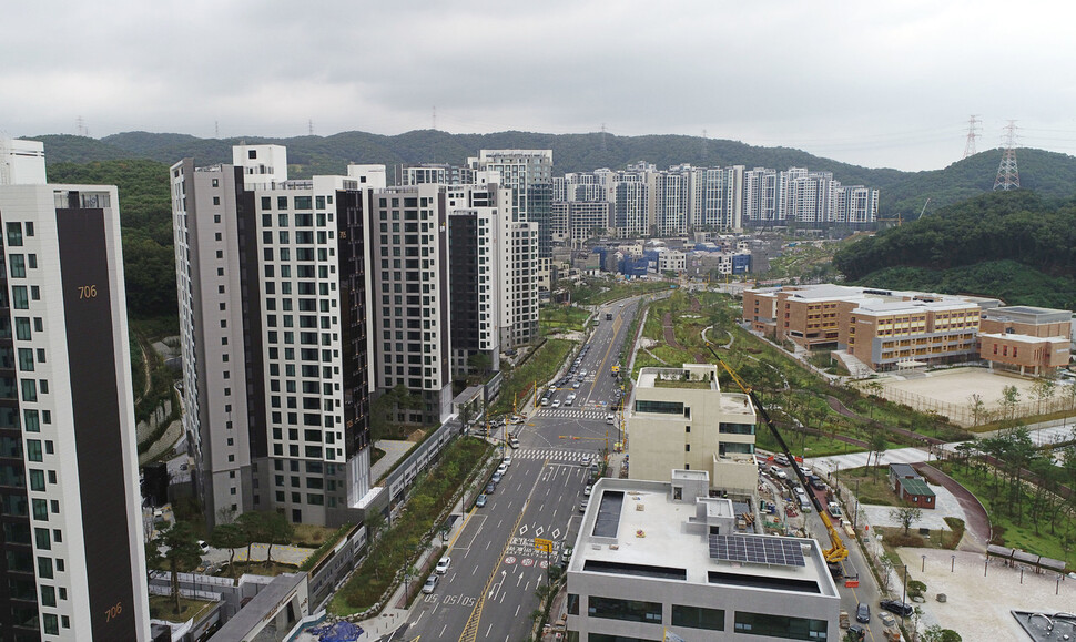 경기도 성남시 분당구 판교대장 도시개발사업구역 모습. 연합뉴스