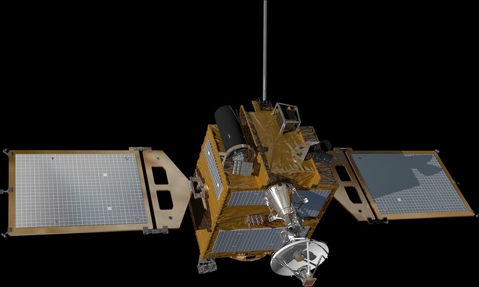 2022년 8월 발사 예정인 달 궤도선 상상도. 한국항공우주연구원 제공