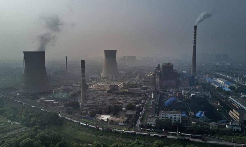 중국 안후이성 하이난에 있는 국영석탄화력발전소. 게티이미지뱅크