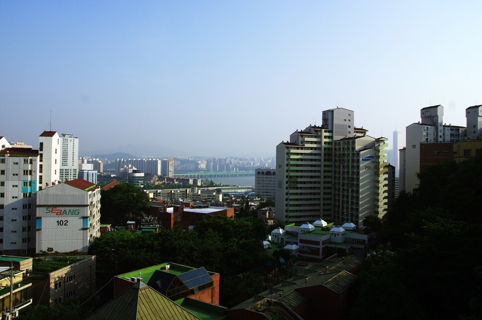 서울의 아파트 전경.