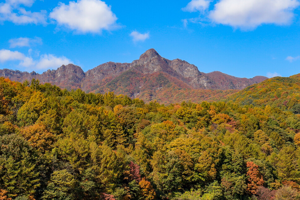 경북 문경 주흘산의 단풍 풍경. 노동효 제공