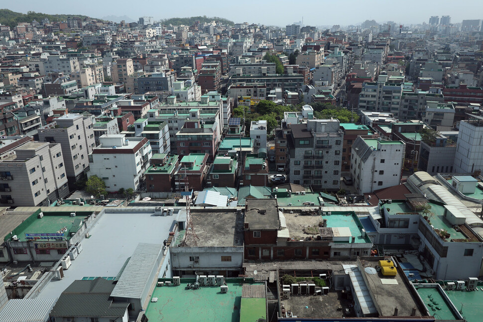 전세사기 피해가 집중됐던 서울 강서구 화곡동 빌라 밀집 지역. 연합뉴스