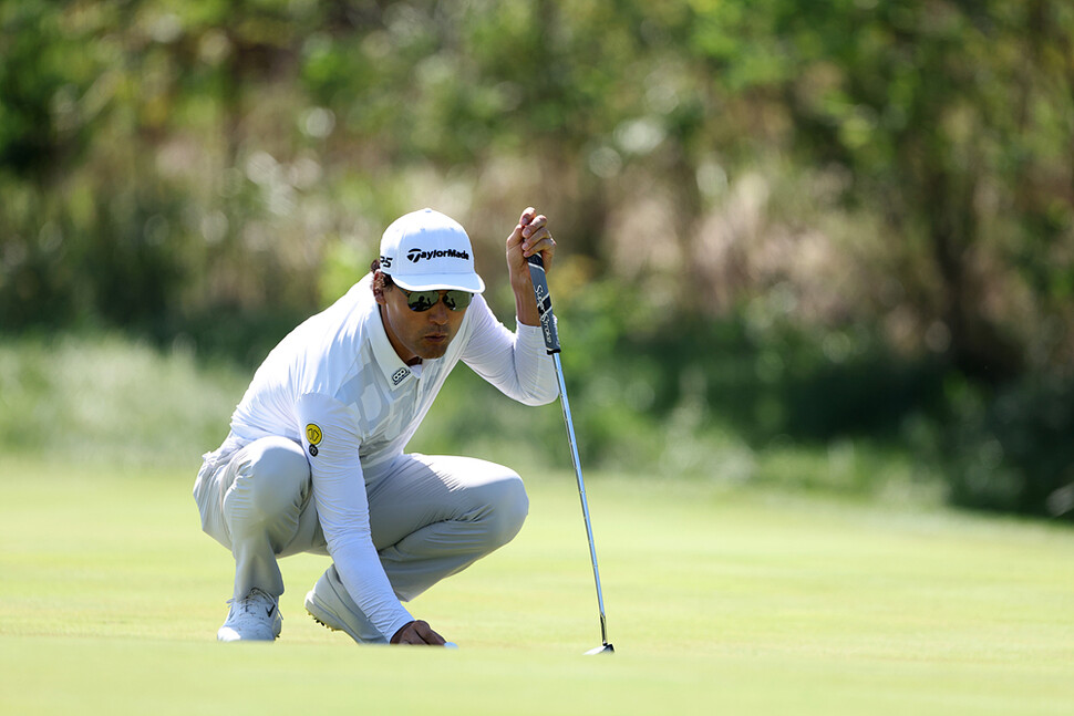 신한동해오픈에 참가한 박찬호. KPGA 제공