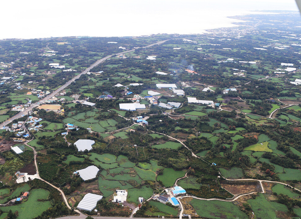 제주 서귀포시 성산읍 제주 제2공항 건설 예정지.