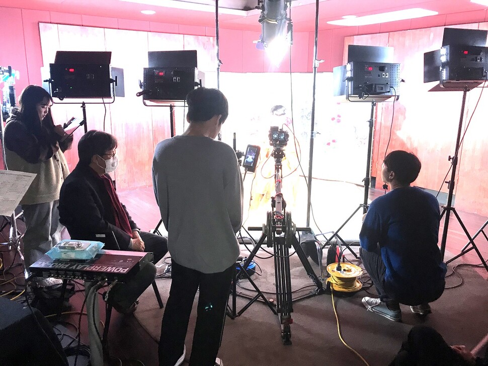 서울예대 3D-VR 콘텐츠 제작현장 모습