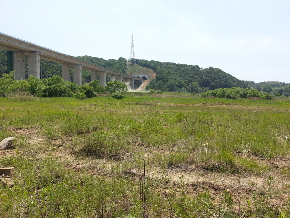 금이 매장된 것으로 추정되는 경기 연천군 전곡읍 마포리 일대 주한미군 공여지. 독자 제공