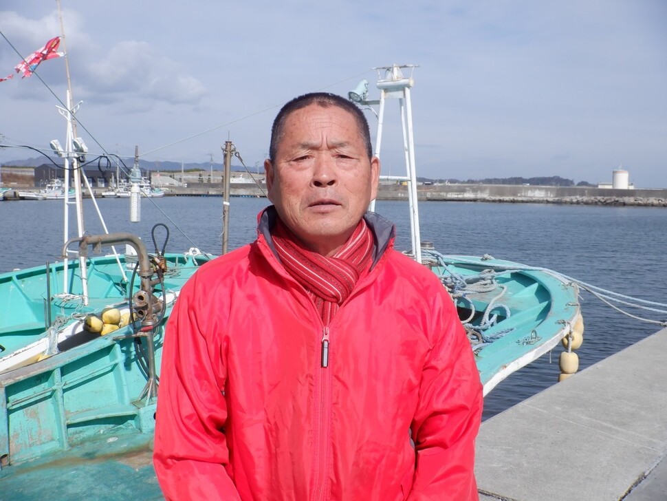 일본 후쿠시마현 어부 오노 하루오(71)씨. 그는 후쿠시마현 앞 바다에서 56년동안 고기잡이로 생계를 이어왔다. 본인 제공