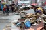 10일 전남 구례군 구례읍 시가지에 침수 피해로 진흙 범벅이 된 가재도구가 쌓여 있다. 연합뉴스